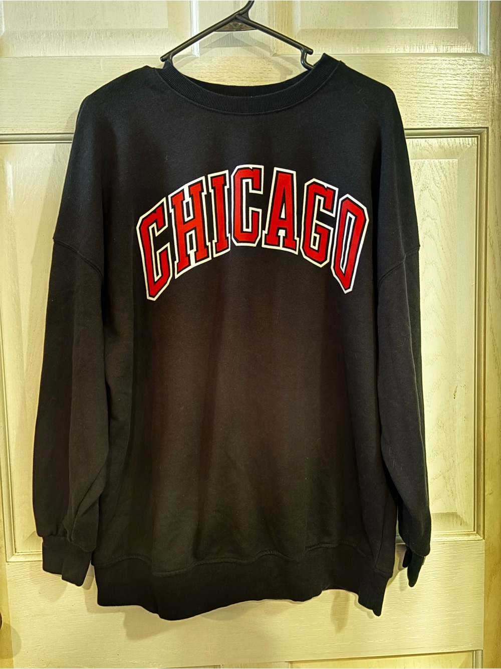 Chicago Graphic Black Crewneck Sweatshirt